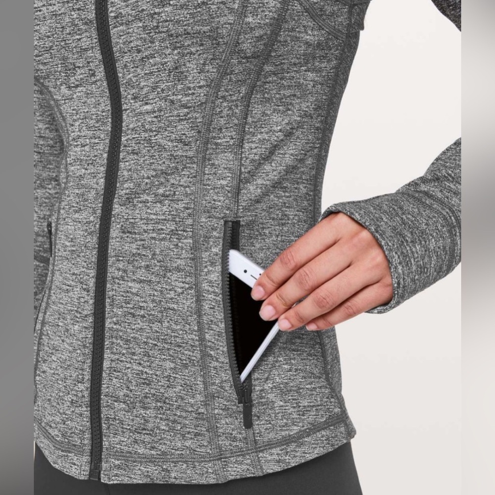 Lululemon Define Jacket Heathered Black, Size 10 - Picture 2 of 8